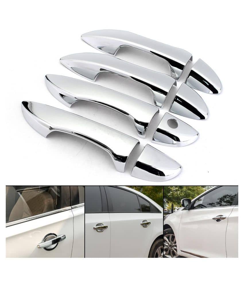 4P Black Before&After Side Door Handles Cover Trim For Toyota Corolla