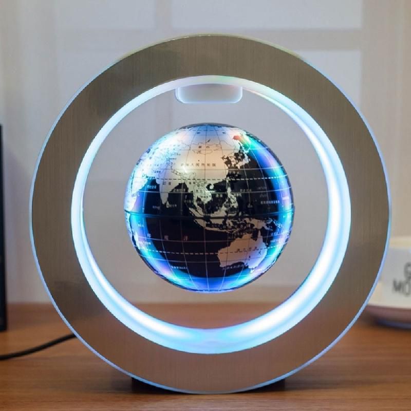 Colorful Light Magnetic Levitation Floating Globe World Map for Home Office Decorate 6 inch Gdrasuya10 Magnetic Globe 