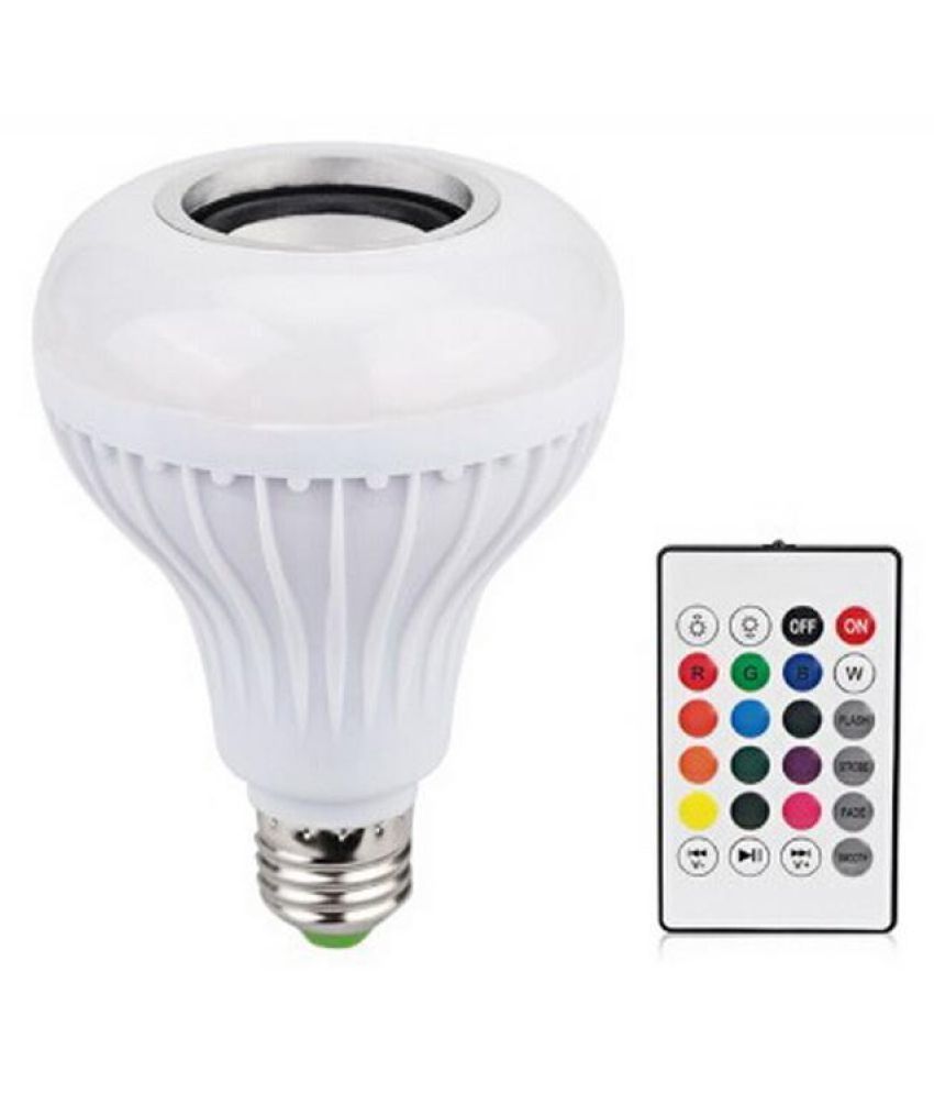 15W E27 LED RGB Bluetooth Music Speaker Bulb Light Lamp With Remote