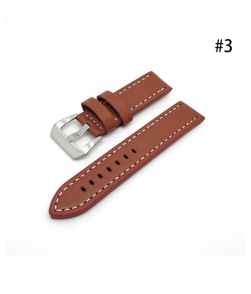 rugged leather watch strap