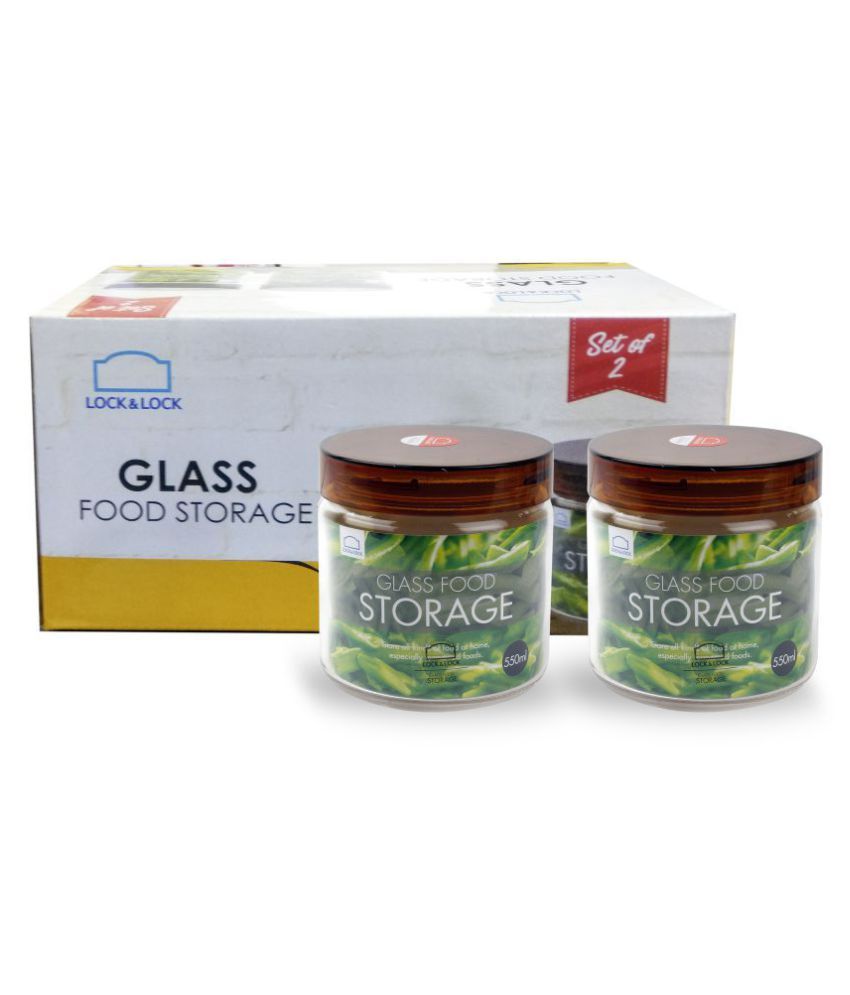 Lock & Lock Glass Food Container Set of 2 Buy Online at Best Price in