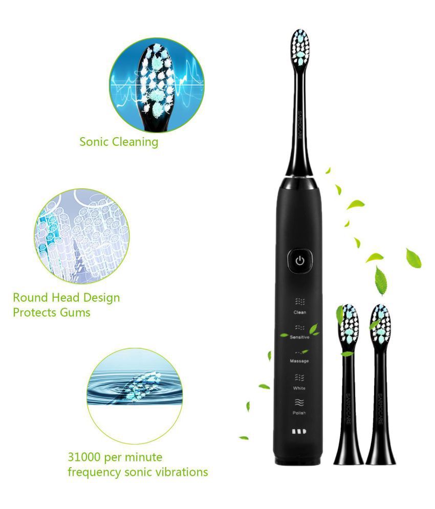 5 Brushing Modes Sonic Rechargeable Electric Toothbrush with ...
