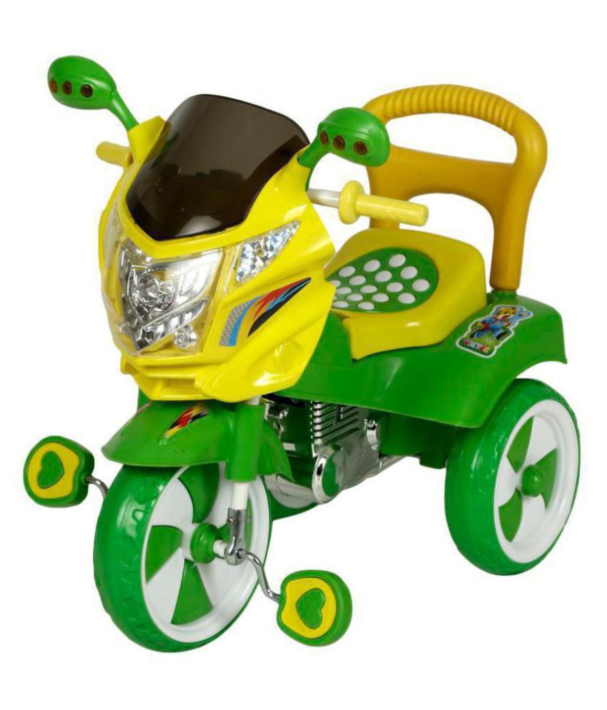     			Dash Kids tricycle with under seat storage space, Lights and music (Green)