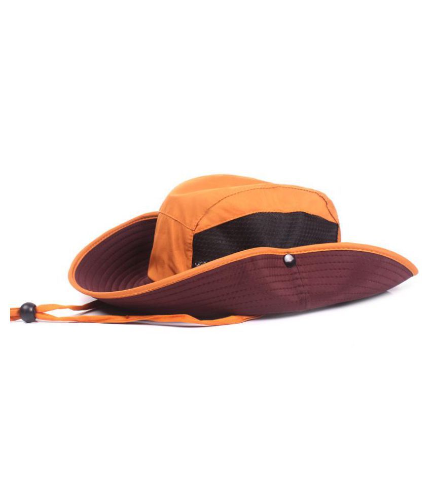 orange wide brim hunting hat