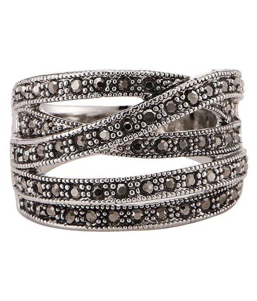 antique silver rings with diamonds