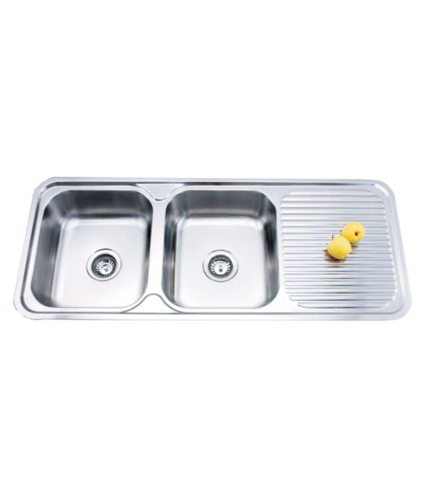 Buy Hafele BLANCO Stainless Steel Double Bowl Sink With Drainboard ...
