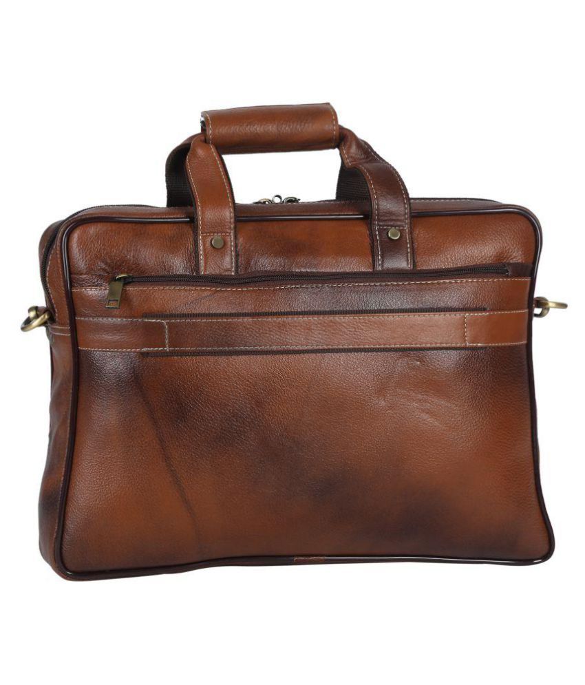 branded leather office bags