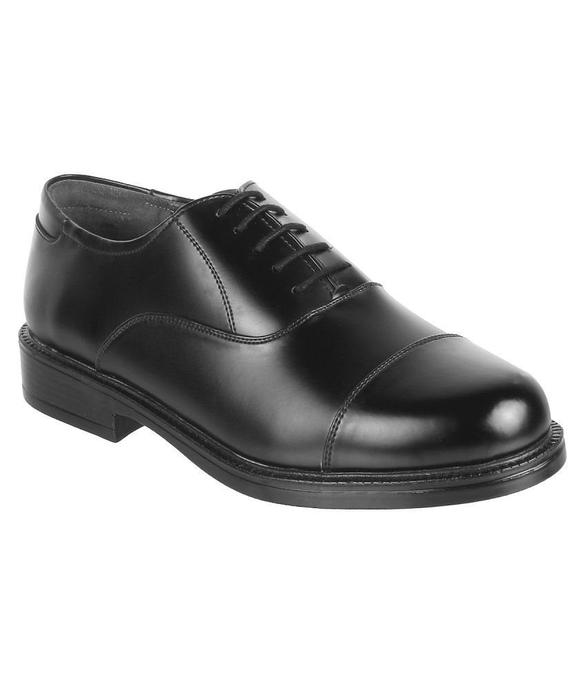 metro black formal shoes
