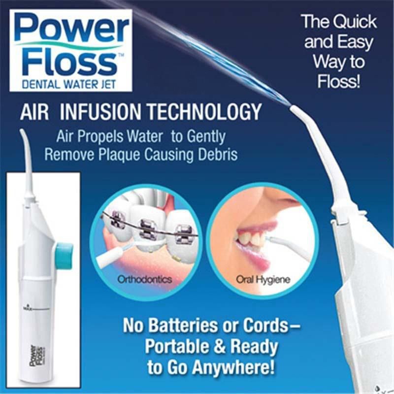 Beauty Health Power Floss PortableTeeth Water Jet Cleaner Kit Oral Dentures Oral Irrigator Power Without Battery