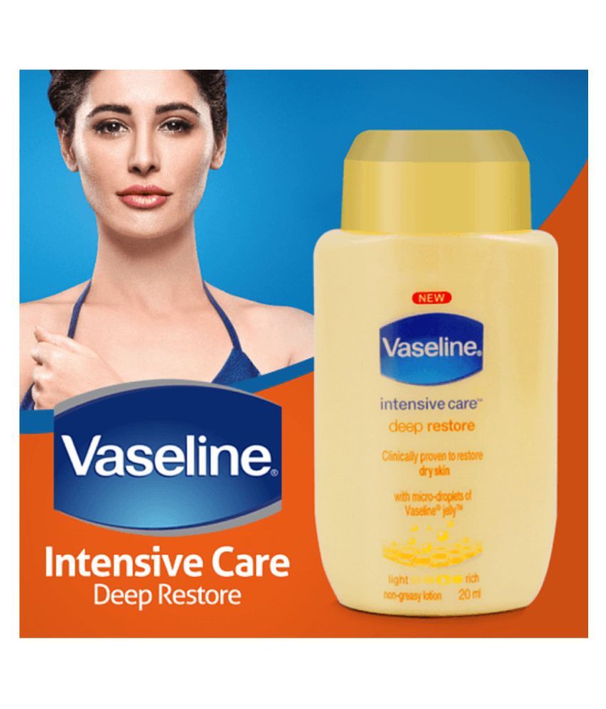 vaseline intensive care deep restore body lotion 20 ml