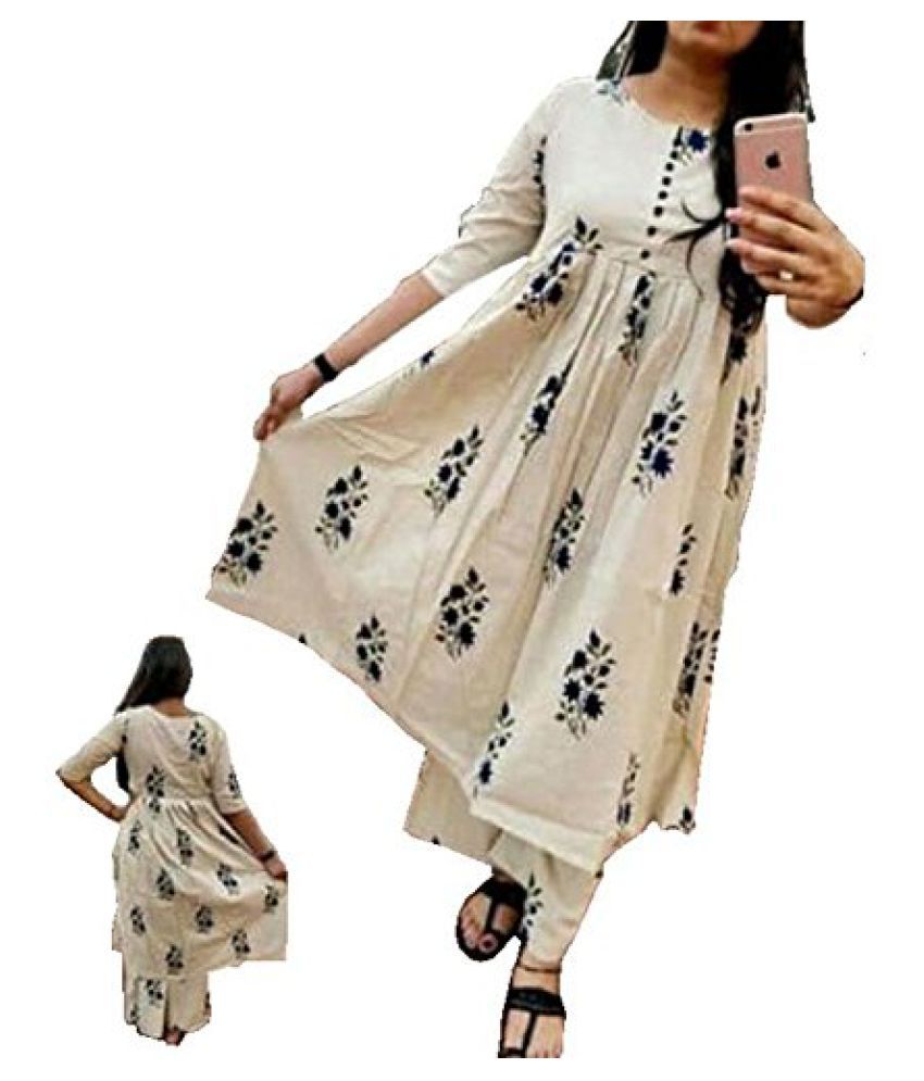 snapdeal kurti plazo set