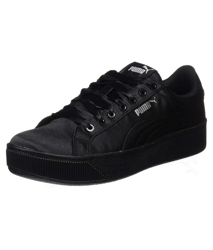 puma black casual shoes