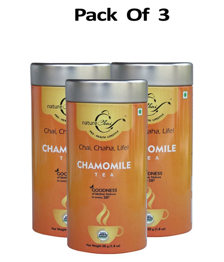     			nature Chai Chamomile Tea Loose Leaf 50 gm Pack of 3