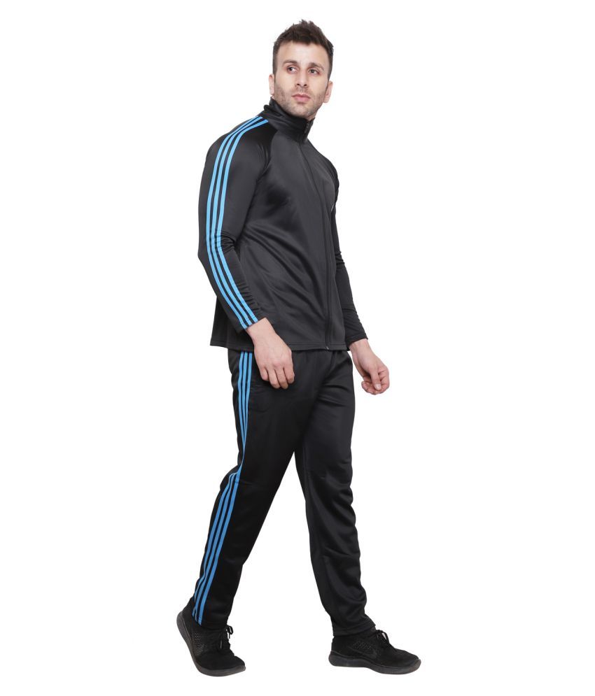 black nylon tracksuit