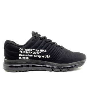 Nike Air Max 17 Off White Ltd Running Shoes Black Buy Online At Best Price On Snapdeal
