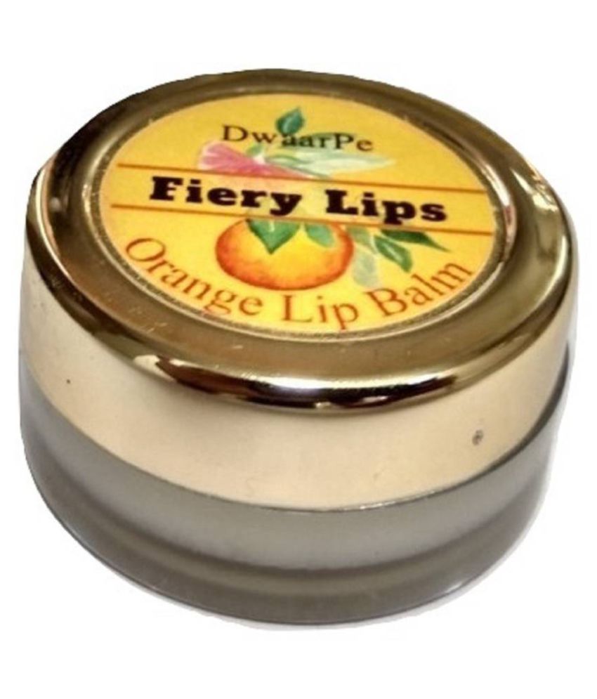 DwaarPe Fiery Lips Lip Balm Orange & Clary Sage, Natural Flavor Lip Balm white 8 gm Buy
