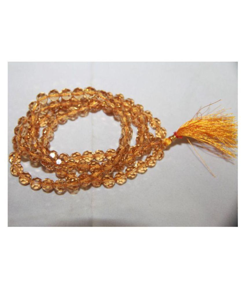 yellow sapphire beads necklace