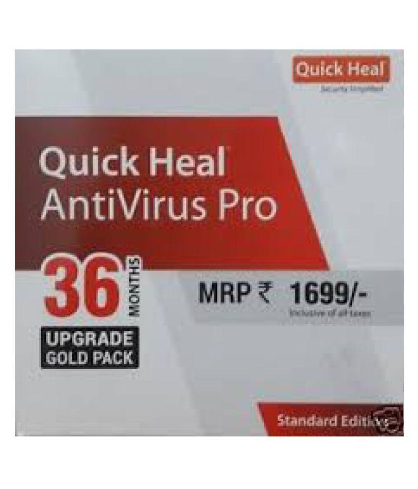 Quick Heal Antivirus Pro - Upgrade Latest Version ( 1 PC / 3 Year ...