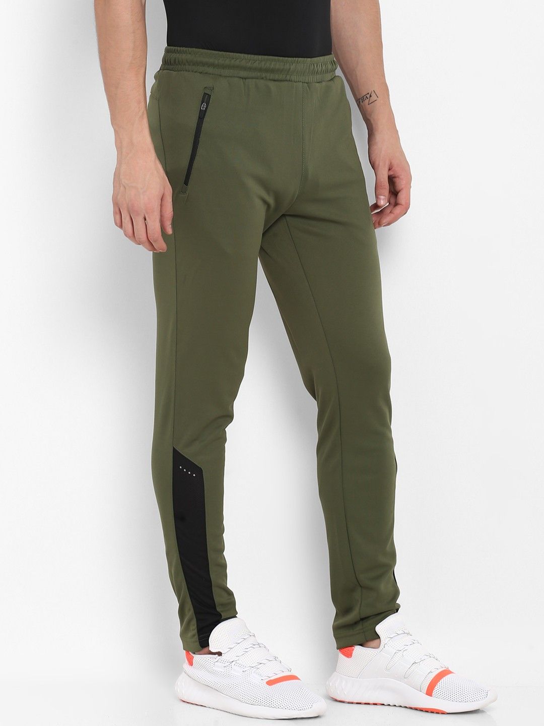 green track pants men