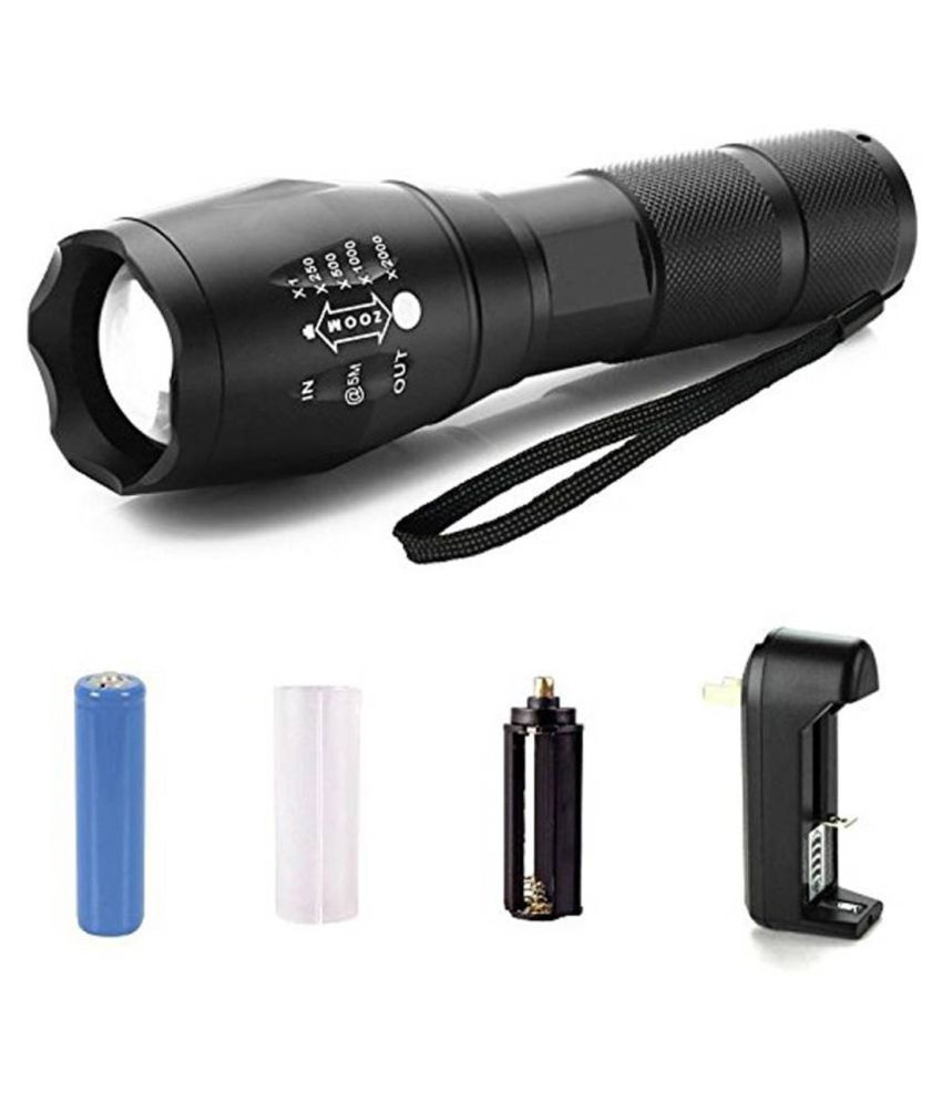 T Global 9W Flashlight Torch 5mode Zoomable LED 500M Rechargeable ...