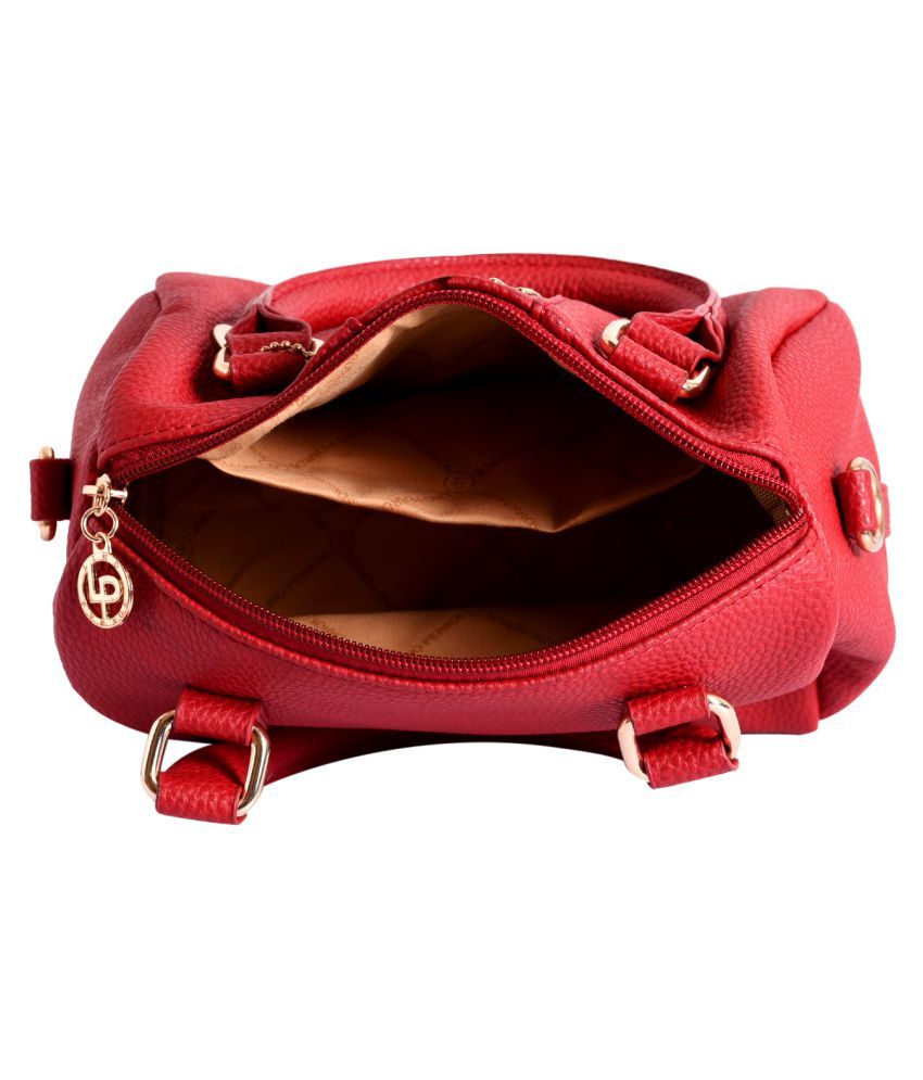 lino perros red handbag