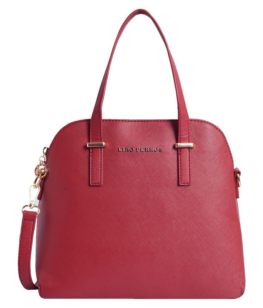 lino perros red handbag