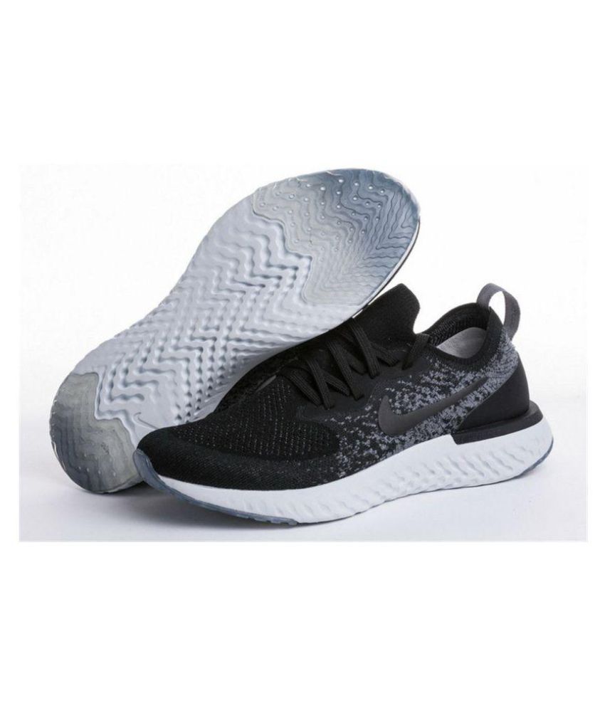 Nike Epic React Flyknit Black Running Shoes Buy Nike Epic React Flyknit Black Running Shoes Online At Best Prices In India On Snapdeal