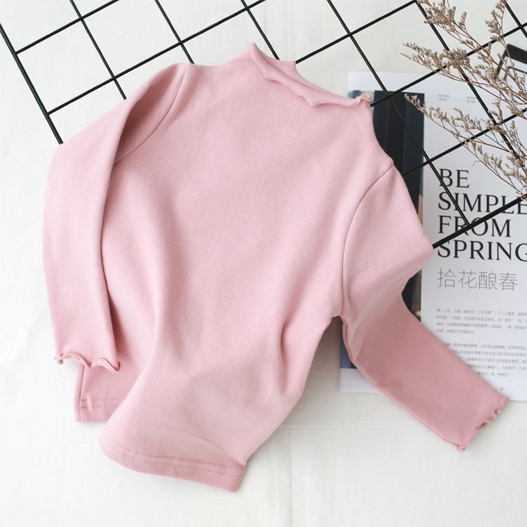 Girls High Neck Long Sleeved Solid Color Bottoming Shirt Buy Girls High Neck Long Sleeved Solid Color Bottoming Shirt Online At Low Price Snapdeal