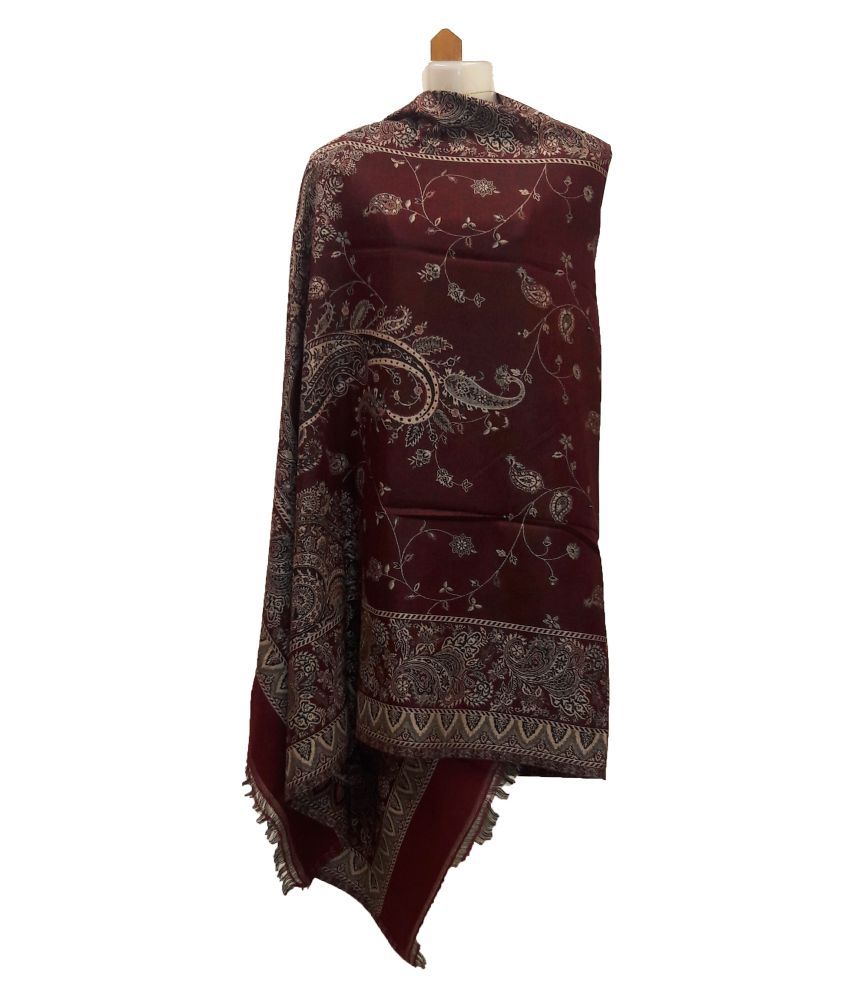Kashmiri Shawl Multicoloured LoomWoven Shawl Price in India Buy