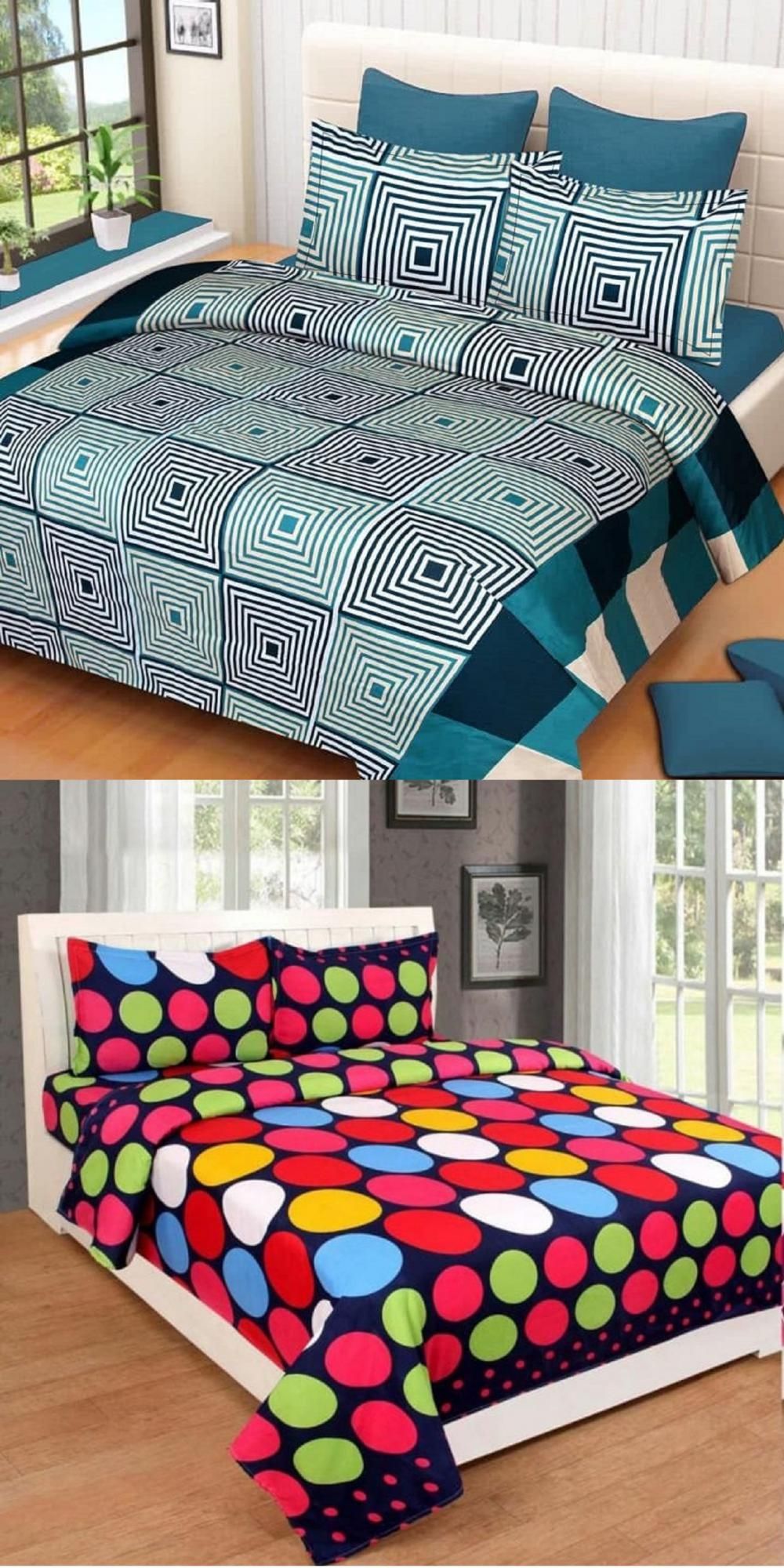 bedsheets with 4 pillow covers