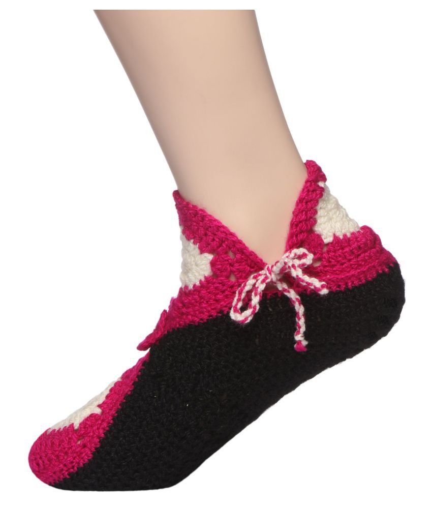     			KC Store - Multicolor Woollen Women's Ankle Length Socks ( Pack of 1 )