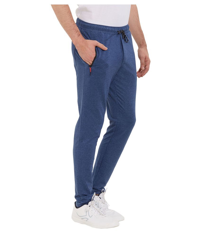 blue cotton joggers