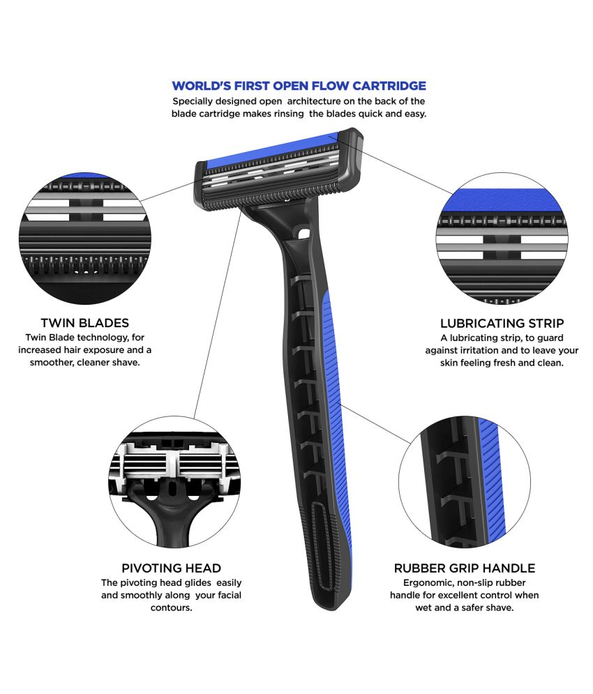 LetsShave Disposable Razor 2 Blades 5 no.s Buy LetsShave Disposable