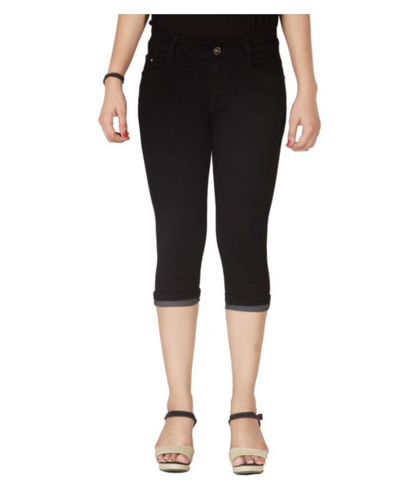 Buy Flirt Nx Spandex Jeans - Black Online at Best Prices in India ...