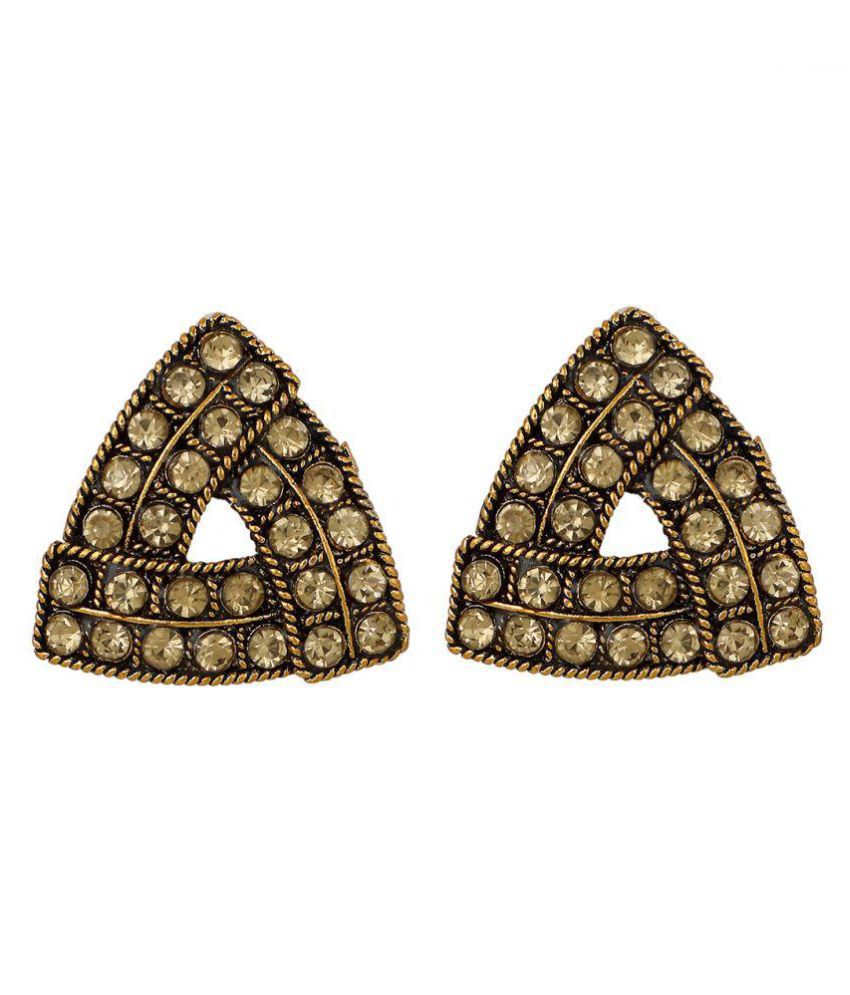     			"Piah Fashion LCT Stone Triangle   Earrings for Women"