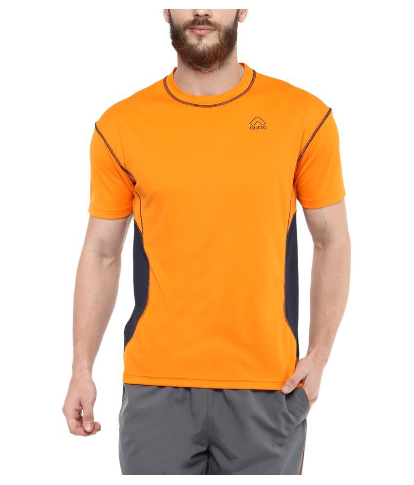 Aurro Sports Orange Half Sleeve T-Shirt Pack of 1 - Buy Aurro Sports ...