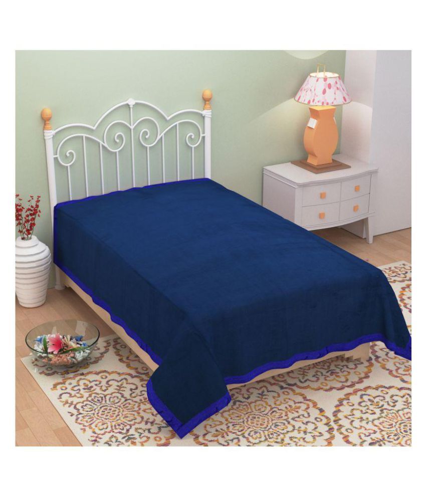 Azaani Single Polar Fleece Plain Blanket Buy Azaani Single Polar