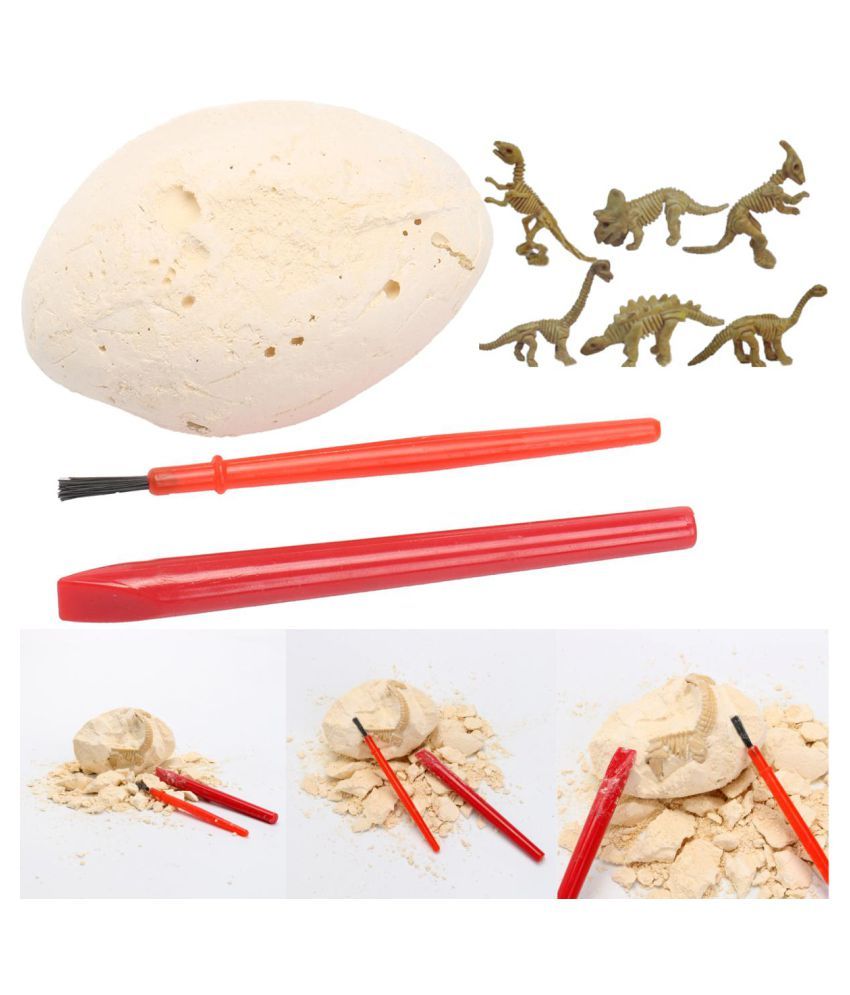 Dinosaur Egg Excavation Kit Archaeology Dig Up History Skeleton Fun Kid