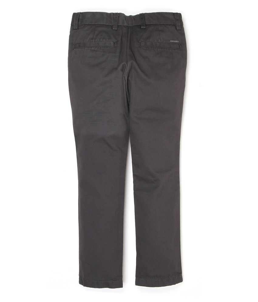 Indian Terrain Boys Grey Cotton Trouser - Buy Indian Terrain Boys Grey ...