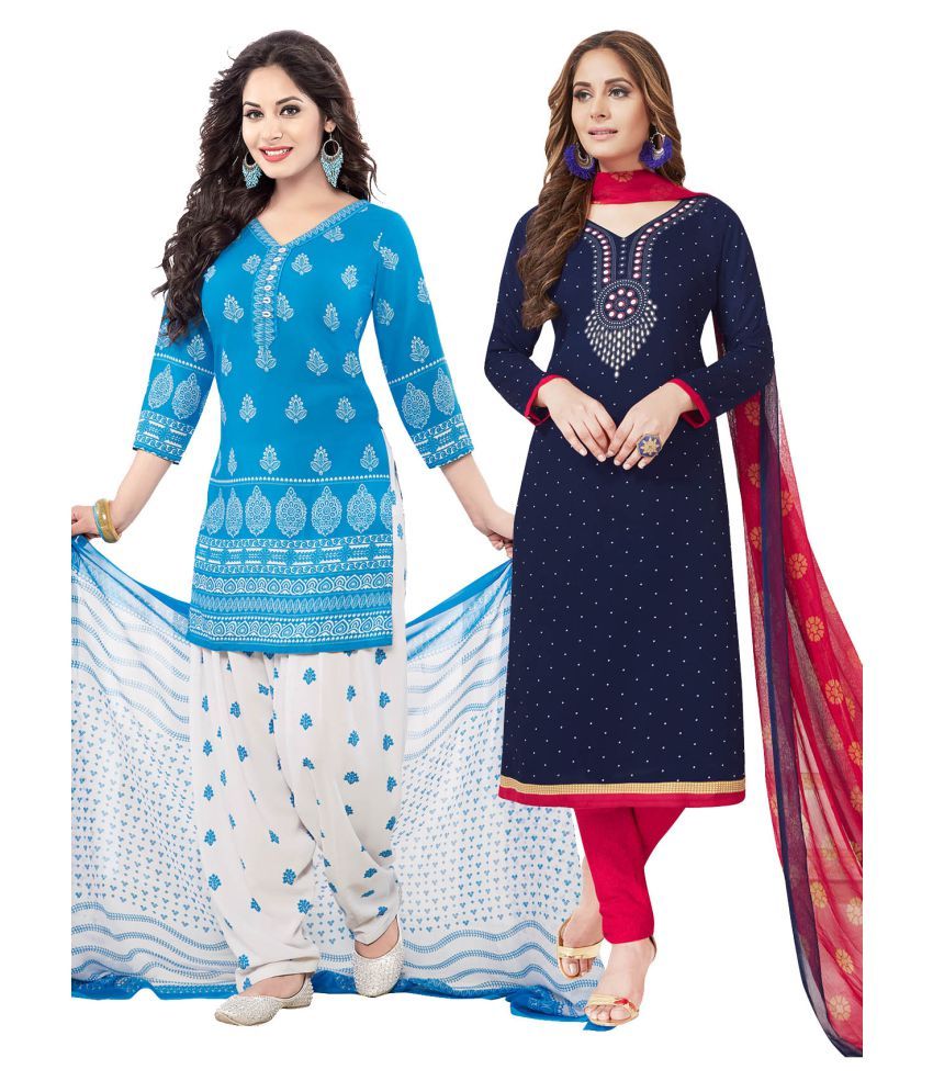 synthetic salwar material