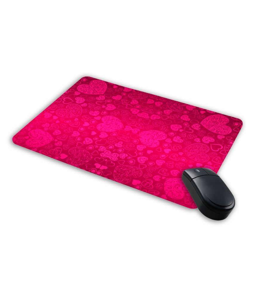 Technochitra New Attractive Floral Design Mouse Pad Printed Mouse