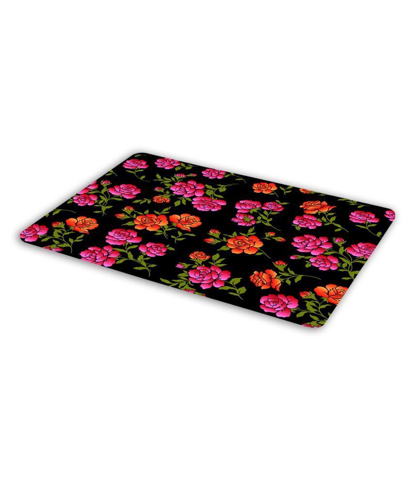 Technochitra New Attractive Floral Design Mouse Pad Printed Mouse