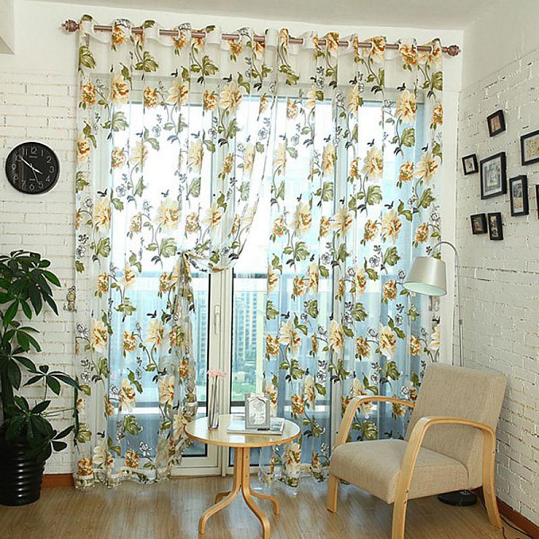 New Tulle Shielding Floral Curtains Window Screen Bedroom Living Room Decorations Curtains Drape Panel Size 78 X 38inch Buy New Tulle Shielding Floral Curtains Window Screen Bedroom Living Room Decorations Curtains Drape Panel Size 78 X