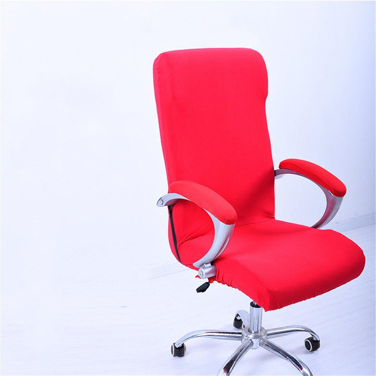 Bverionant Office Chair Cover Stretchable Simplism Style Chair Cover for Rotating Chair Computer Chair Solid Color Chair Protetor #1 