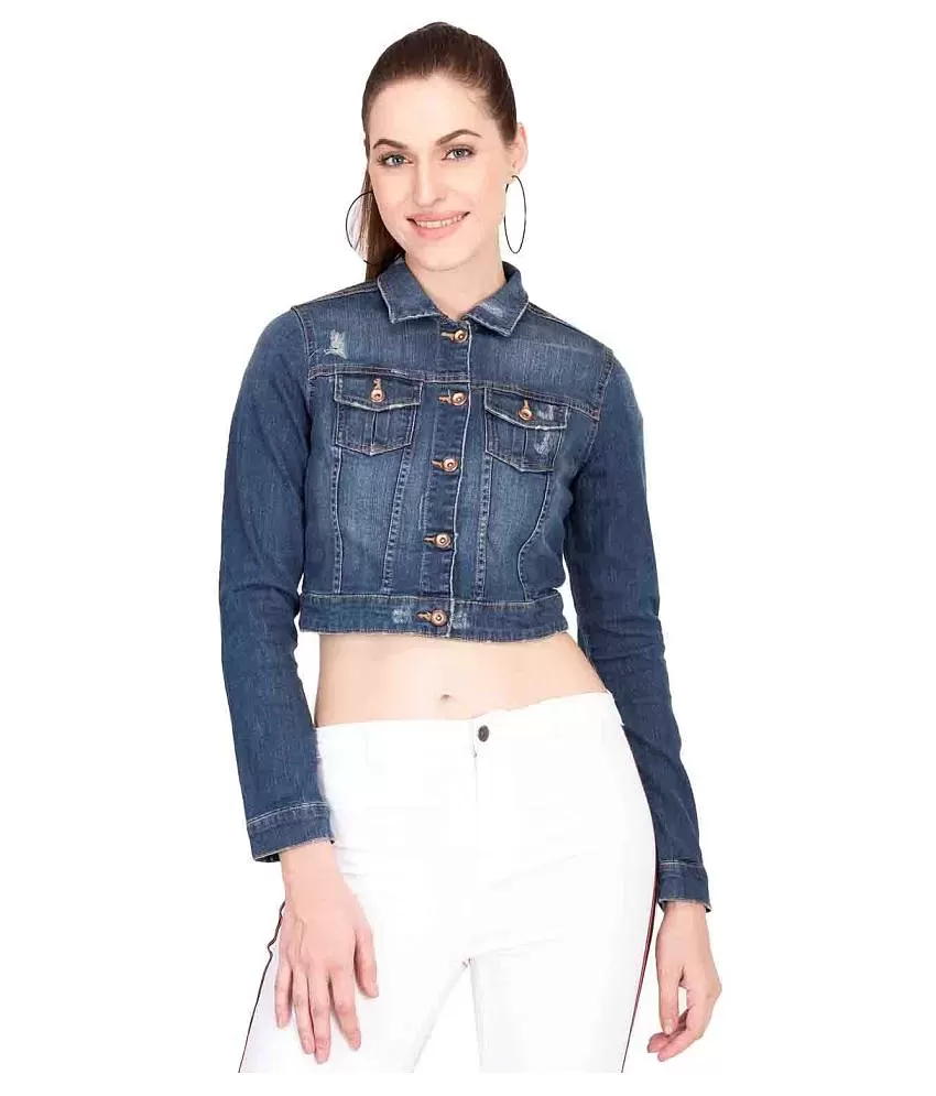 Aarika Blue Denim Girl's Denim Jackets ( Pack of 1 ) - Buy Aarika Blue Denim  Girl's Denim Jackets ( Pack of 1 ) Online at Low Price - Snapdeal