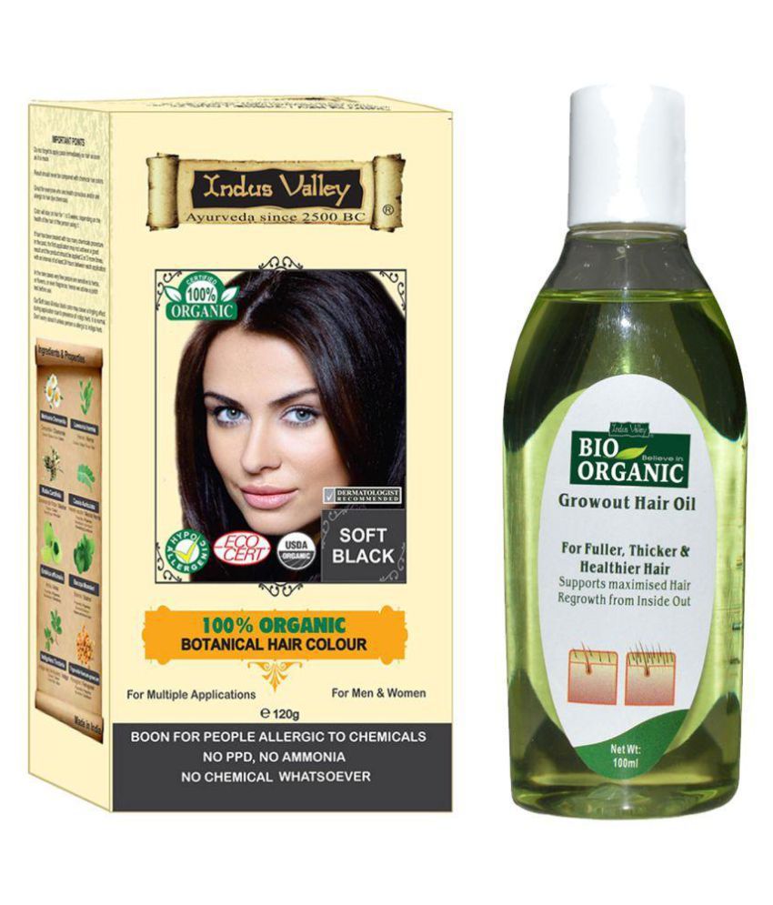 Indus Valley 100% Botanical Soft Black and Growout Hair Oil Combo Pack: Buy  Indus Valley 100% Botanical Soft Black and Growout Hair Oil Combo Pack at  Best Prices in India - Snapdeal