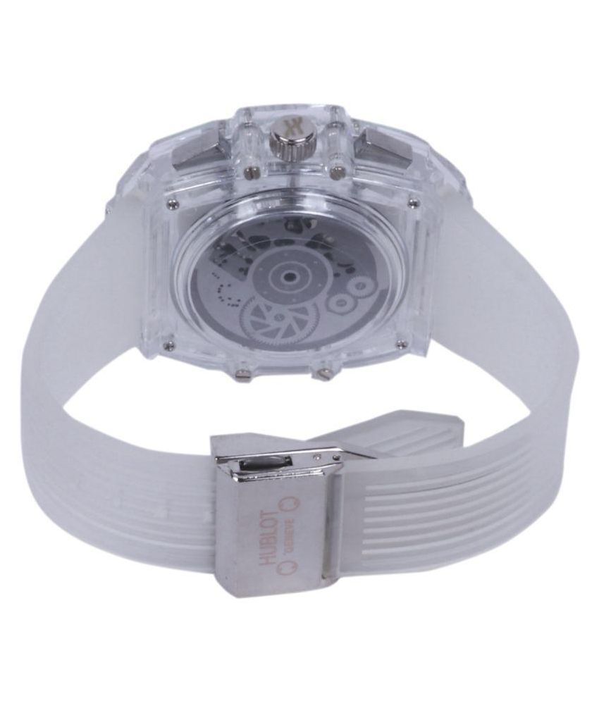 hublot white transparent watch price