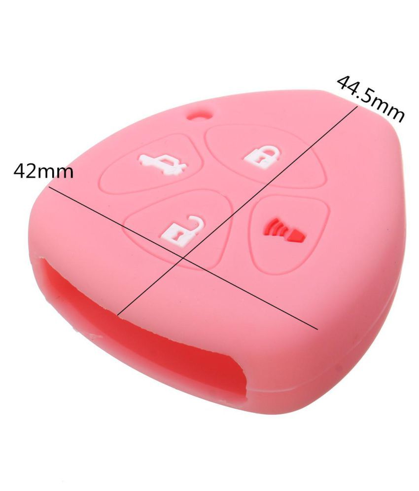 Fit TOYOTA Camry Corolla 4 Button Remote Smart Key Fob Cover Silicone Case