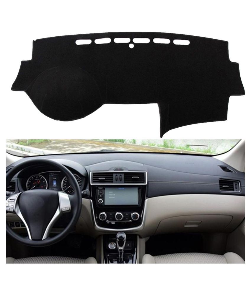 Black Dash Mat Dash Cover Mat Dashboard Cover For Honda Accord 7th 2003