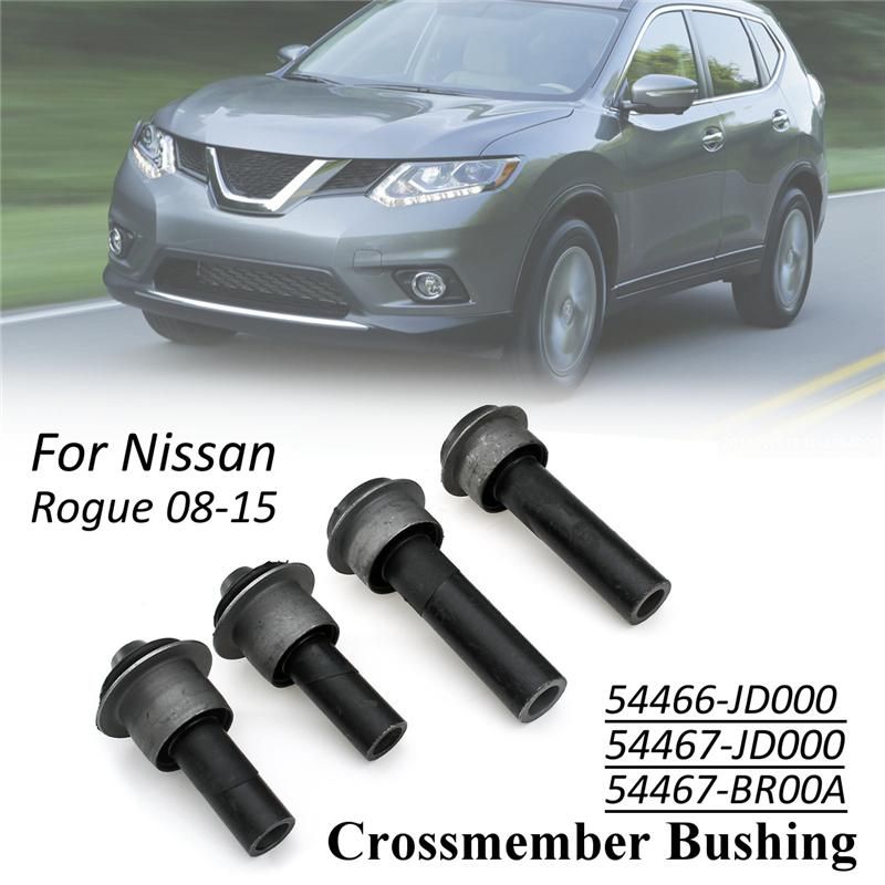 Engine Cradle Bushing For Nissan Rogue 0815 Front axle rubber 4x Crossmember Bushings 54466